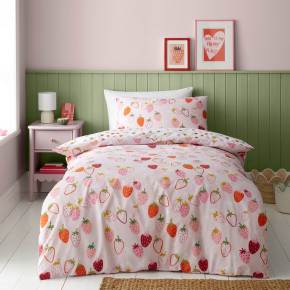 Strawberries Duvet Cover & Pillowcase Set