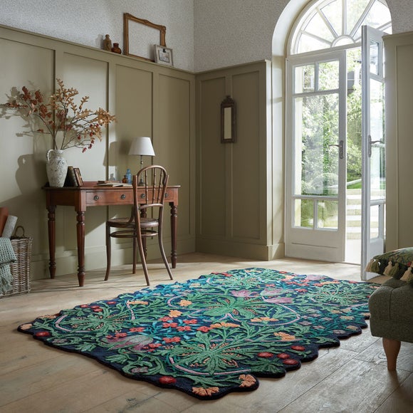 William Morris At Home Woodland Weeds Wool Rug