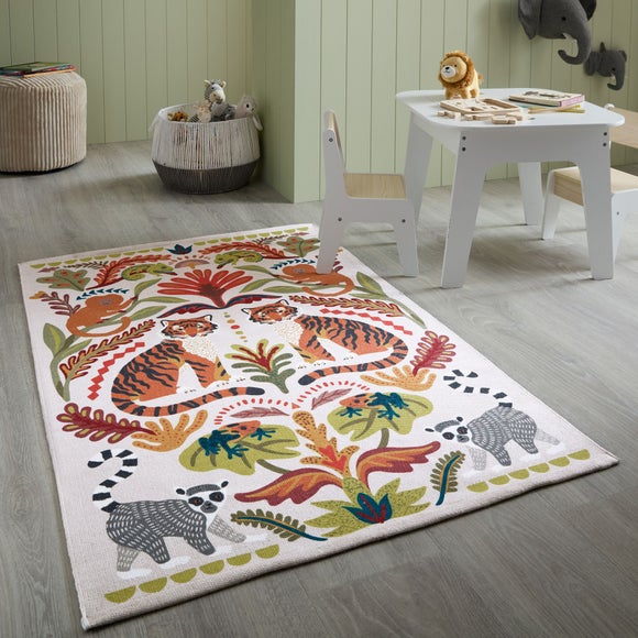 Nature's Exhibitionists Tiger Washable Rug