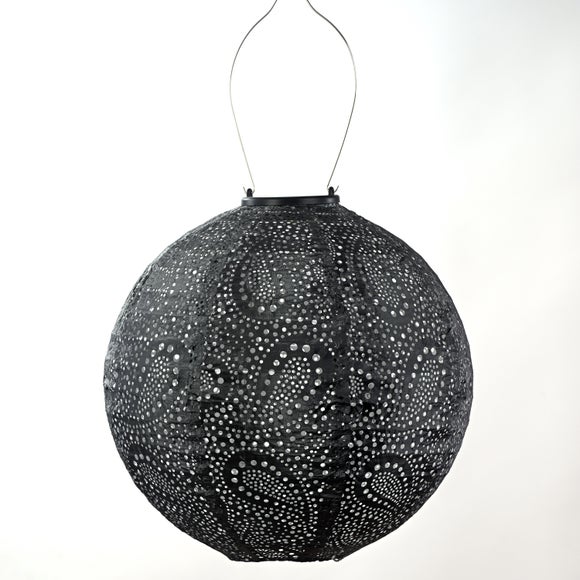 Fallen Fruits Medium Round Paisley Solar Lantern