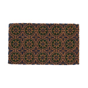Esschert Design Coir Tiles With Circles Doormat