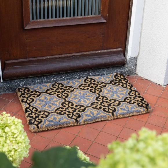 Esschert Design Coir Tiles With Rosettes Doormat