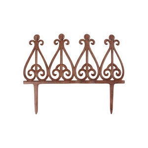 Fallen Fruits Cast Iron Fleur De Lys Lawn Edging