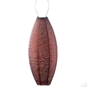 Fallen Fruits Long Oval Paisley Solar Lantern
