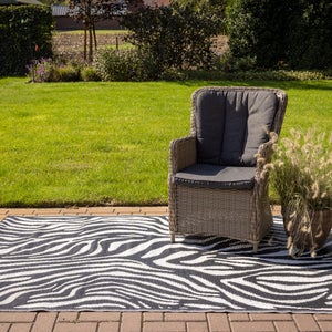Fallen Fruits Zebra Outdoor Rug