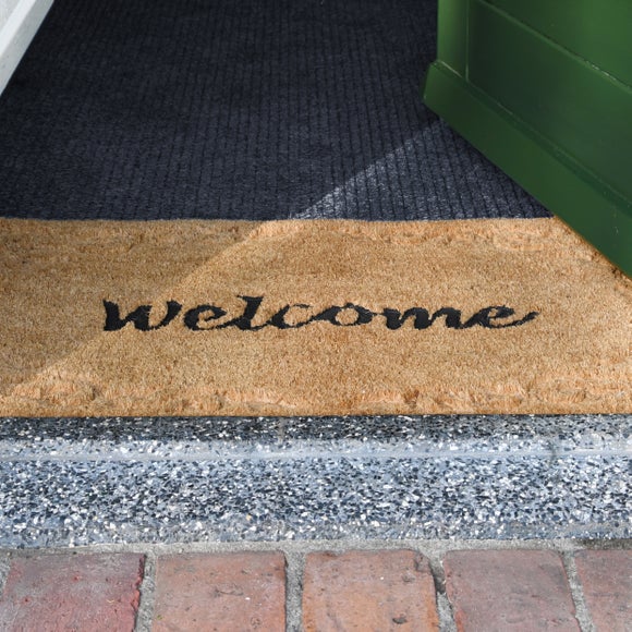 Esschert Design Coir Welcome Relief Doormat