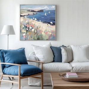 Cedar & Sage On The Breeze Framed Canvas