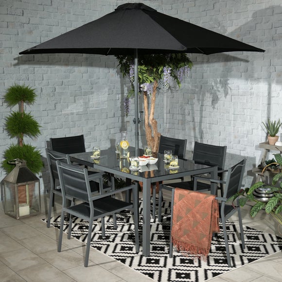 Amir Sorrento 6 Seater Outdoor Dining Set