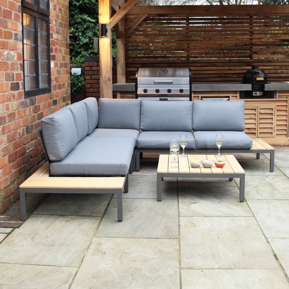 Amir Aspen 5 Seater Outdoor Corner Lounging Set