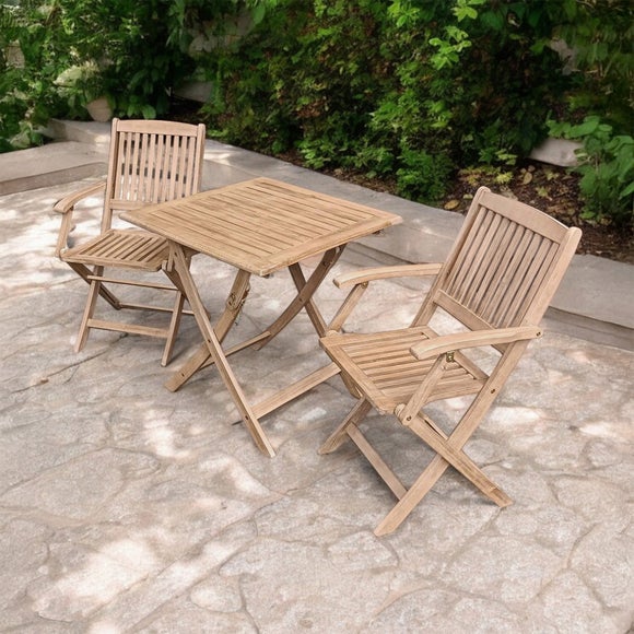 Amir London Square Folding Outdoor Bistro Set