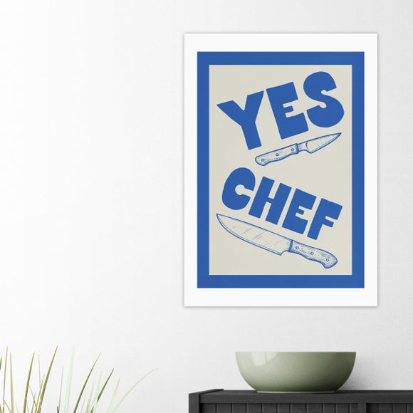 East End Prints Yes Chef by Don't Grow Up Print