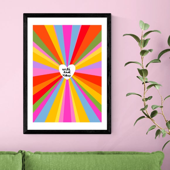 East End Prints Anti Bad Vibes by Emmy Lupin Studio Print