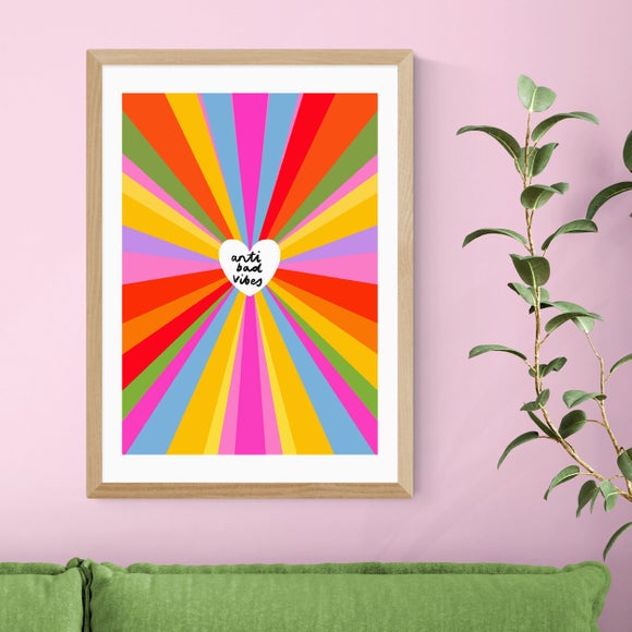 East End Prints Anti Bad Vibes by Emmy Lupin Studio Print