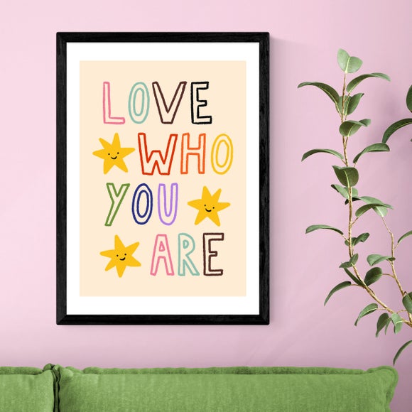 East End Prints Love Who You Are by Emmy Lupin Studio Print