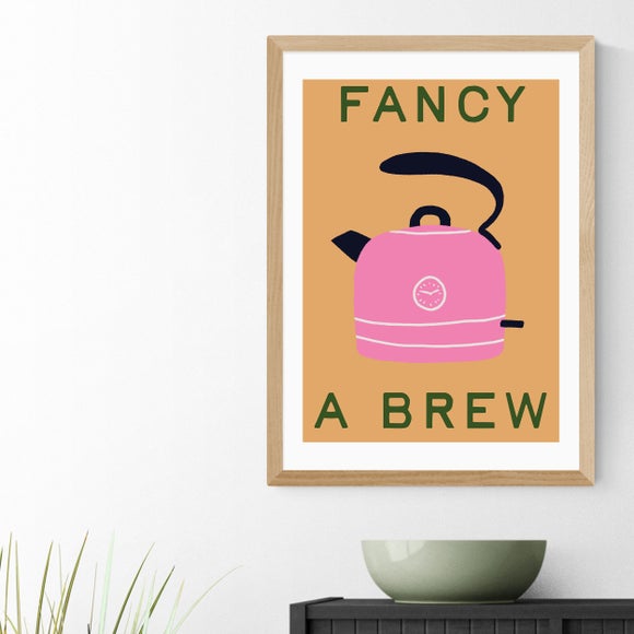 East End Prints Fancy a Brew by Emmy Lupin Studio Print