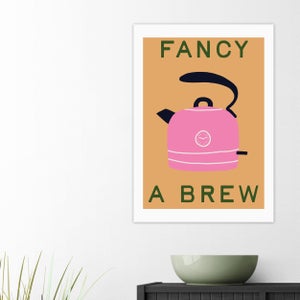 East End Prints Fancy A Brew By Emmy Lupin Studio Print