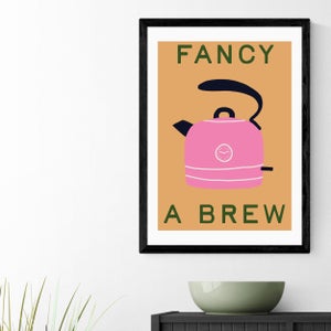East End Prints Fancy A Brew By Emmy Lupin Studio Print