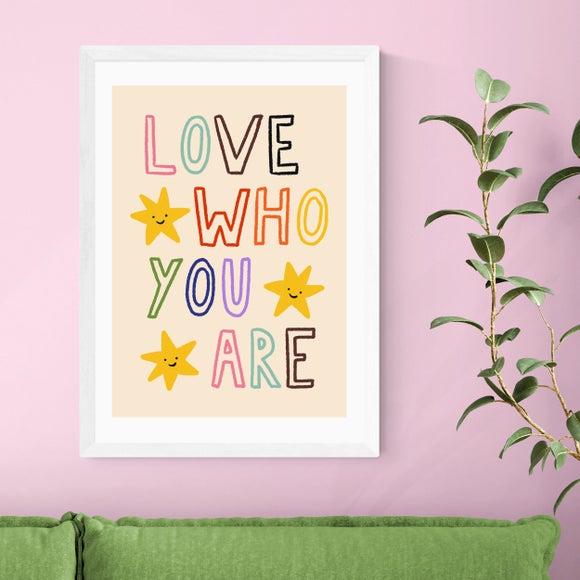 East End Prints Love Who You Are by Emmy Lupin Studio Print