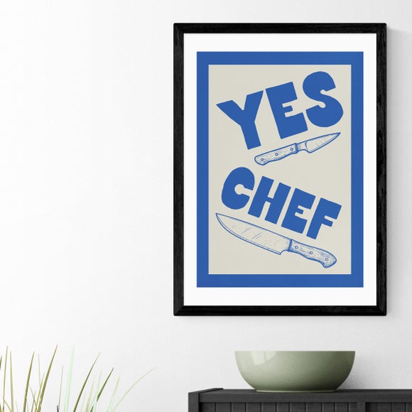 East End Prints Yes Chef by Don't Grow Up Print