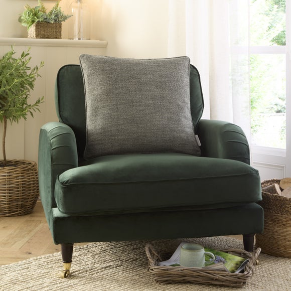 Click to view product details and reviews for Churchgate Swithland Herringbone Square Cushion Cover.