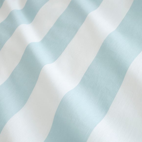 Emmy Frilled Stripe 100% Cotton Duvet Cover & Pillowcase Set Green undefined