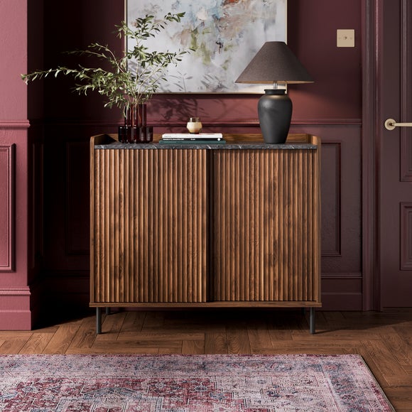 Click to view product details and reviews for Georgi Marble Effect Small Sideboard.