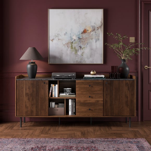 Click to view product details and reviews for Georgi Marble Effect Extra Wide Sideboard. Click to view product details and reviews for Georgi Marble Effect Extra Wide Sideboard.