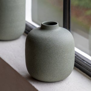Cedar & Sage Goa Cast Aluminium Olive Vase