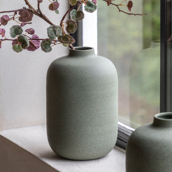 Cedar & Sage Goa Cast Aluminium Olive Vase
