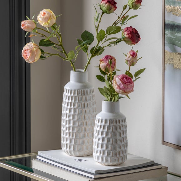 Photo of cedar & sage set of 2 reno reactive glaze vases