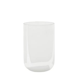 Cedar & Sage Gallery Direct Murcia Handblown Glass Swirl White Vase