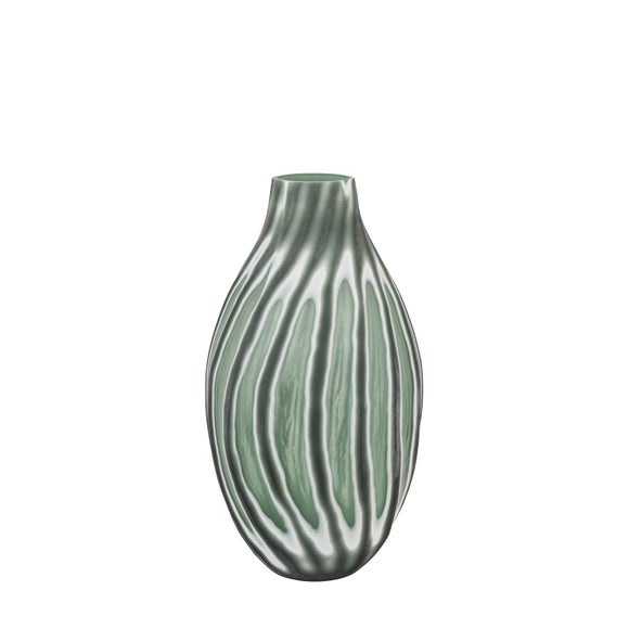 View Cedar & Sage Morella Swirl Hand Carved Glass Sage Vase View Cedar & Sage Morella Swirl Hand Carved Glass Sage Vase