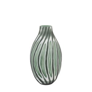 Cedar & Sage Morella Swirl Hand Carved Glass Sage Vase