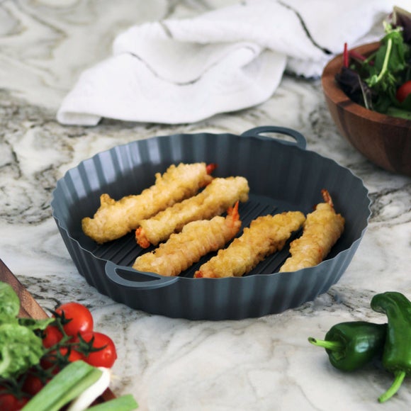 Click to view product details and reviews for Silicone Round Air Fryer Tray.