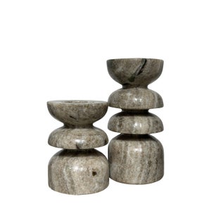 Cedar & Sage Azuaga Marble Tealight Candlestick Holder
