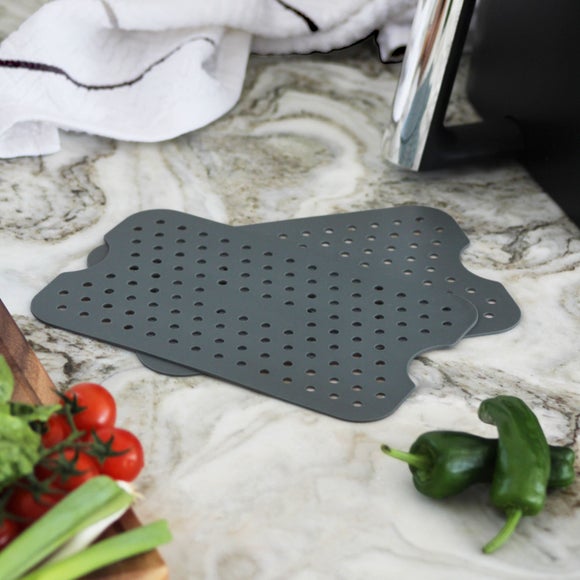 Click to view product details and reviews for Set Of 2 Silicone Rectangle Air Fryer Liners.