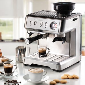Ariete Metal Espresso Coffee Maker With Coffee Grinder