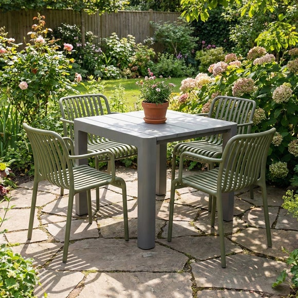 View Modura Henrik Square Dining Table With 4 Alma Armchairs View Modura Henrik Square Dining Table With 4 Alma Armchairs