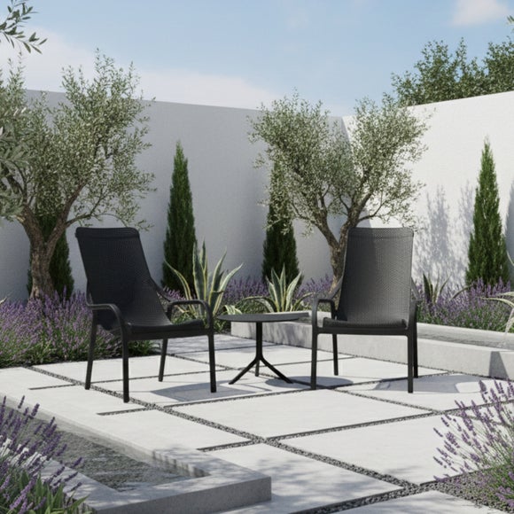 View Nardi Step Low Round Table With 2 Net Lounge Chairs View Nardi Step Low Round Table With 2 Net Lounge Chairs