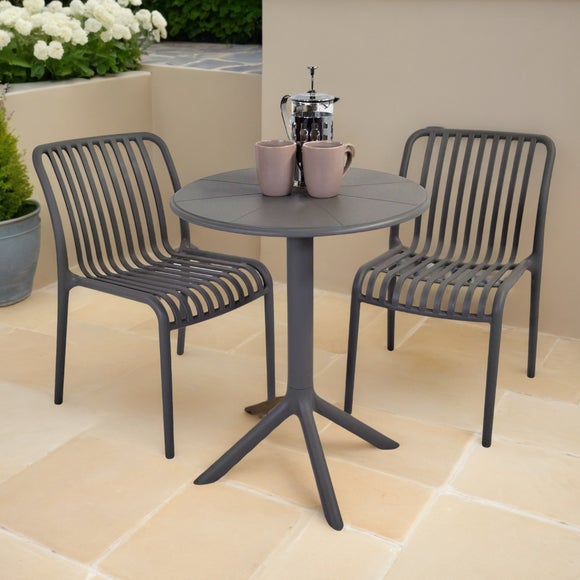 Modura Anders Round Bistro Table With 2 Mia Bistro Chairs