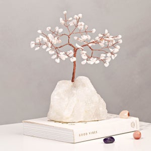 Serenity White Jade Gemstone Tree