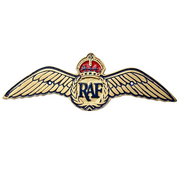 Harvey Makin Military Heritage RAF Wings Cast Aluminium Plaque
