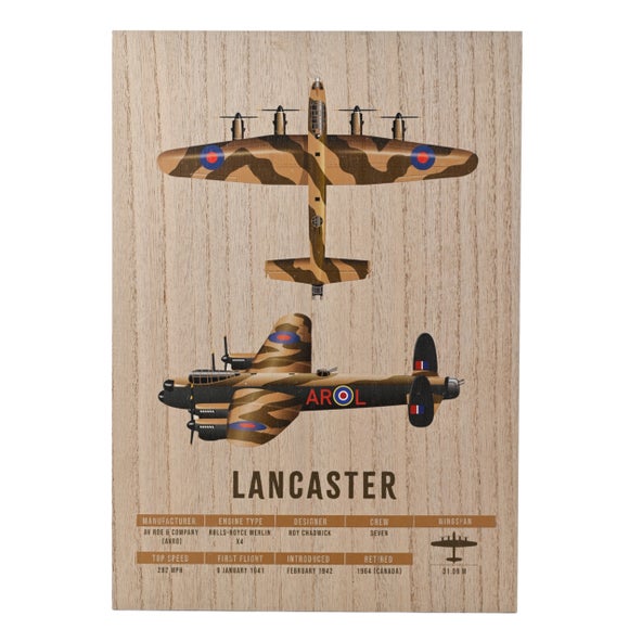 Military Heritage RAF Lancaster Bomber Wall Plaque