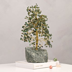 Serenity Luck Green Adventurine Gemstone Tree