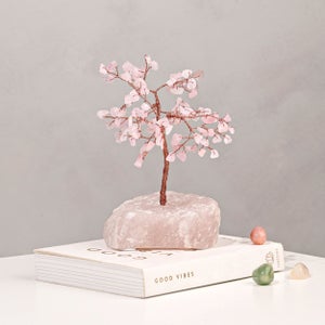 Serenity Love Rose Quartz Gemstone Tree