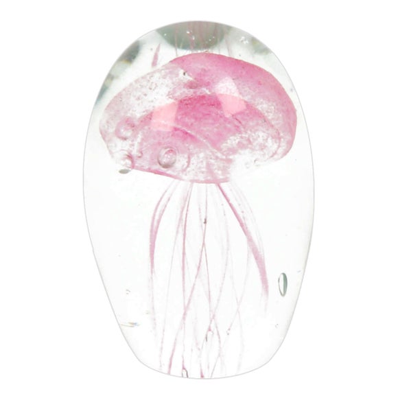 Objets Dart Glass Pink Jellyfish Ornament
