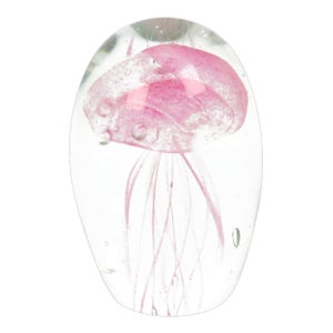 Objets Dart Glass Pink Jellyfish Ornament