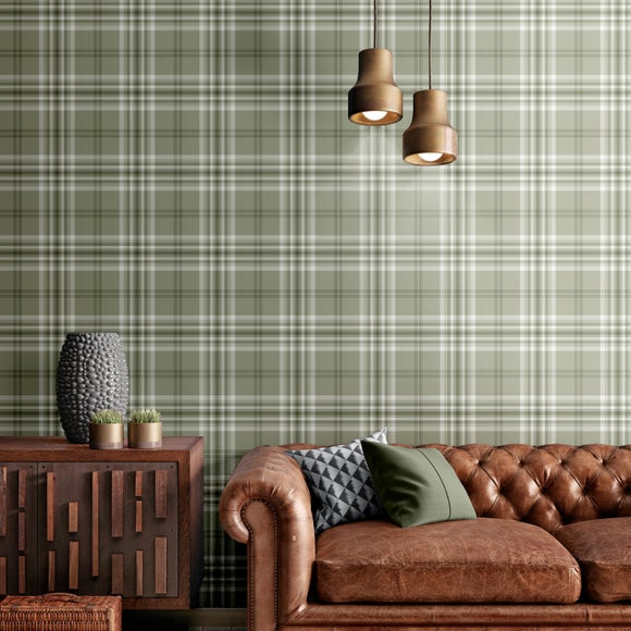 View Catherine Lansfield Kelso Check Wallpaper View Catherine Lansfield Kelso Check Wallpaper