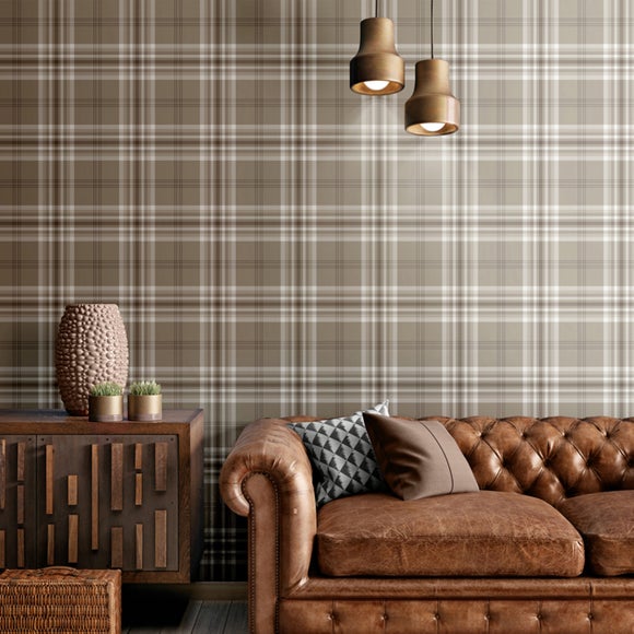 View Catherine Lansfield Kelso Check Wallpaper View Catherine Lansfield Kelso Check Wallpaper