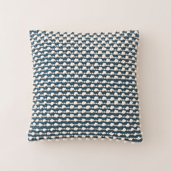 Jersey Bobble Square Cushion Pacific Blue undefined